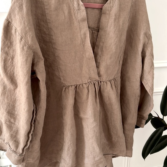 NWOT Zara linen top loose fit - Picture 3 of 5